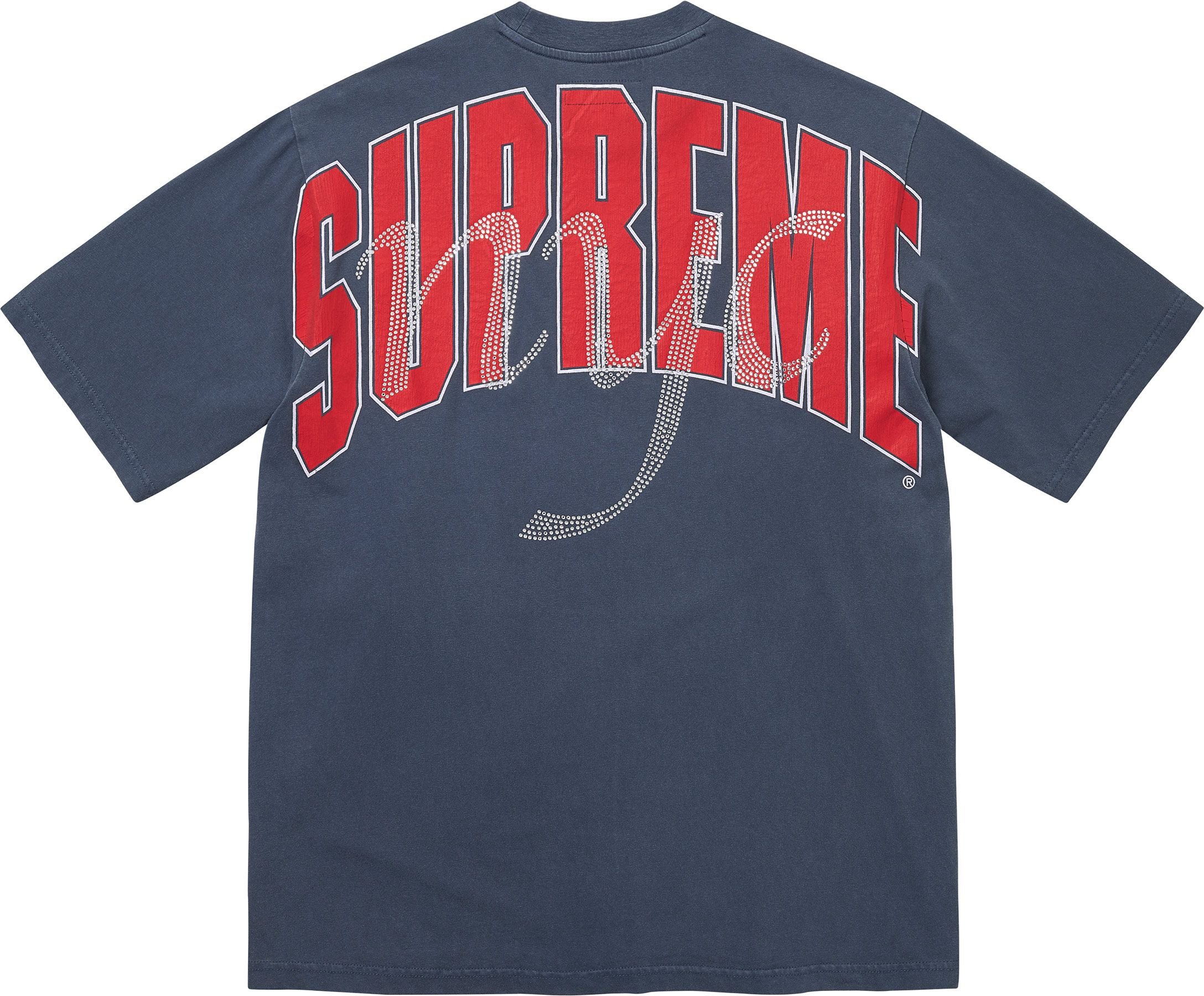 Rhinestone Script S/S Top view 10